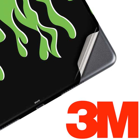 Green Flames iPad Skins